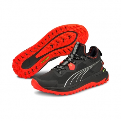 Puma Running Shoes Voyage Nitro (Cushioning) black/orange Men